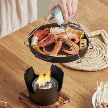 Bếp Nướng Cồn Mini Không Khói BBQ Phong Cách Nhật - Đa Năng, Tiết Kiệm Nhiên Liệu