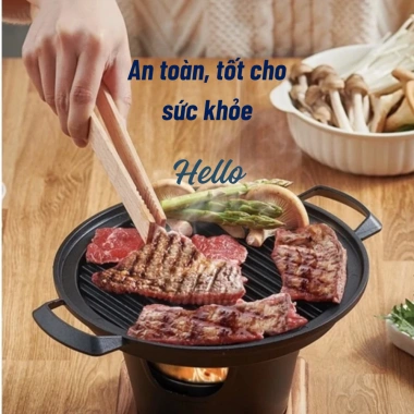 Bếp Nướng Cồn Mini Không Khói BBQ Phong Cách Nhật - Đa Năng, Tiết Kiệm Nhiên Liệu