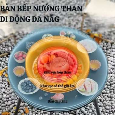 Bếp Nướng Dã Ngoại 2in1 Đa Năng - Bàn Than Hoa Tiện Lợi cho Sân Vườn, Giá 699.900₫ 5