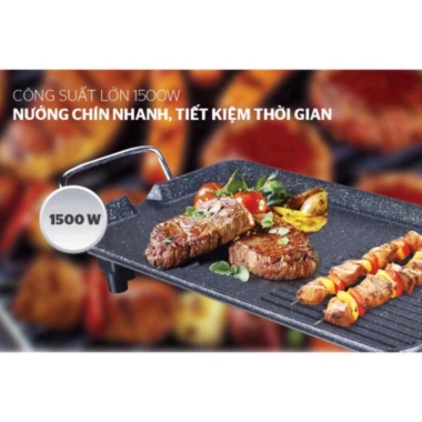 Bếp nướng điện Sunhouse SHD4.607 1.500W 6 mức nhiệt, mặt men chống dính, bảo hành 12 tháng - Giá 369.000đ 5