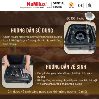 Bếp nướng gas Namilux Mother GS 2.332PF không khói - Vừa nướng vừa lẩu, giá 111.549 VND 8