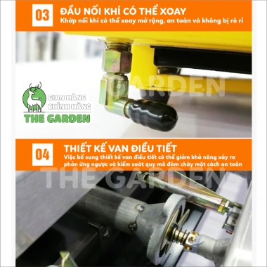 Bếp nướng không khói gas THE GARDEN GREENFIRE 4-8 họng dài ngắn, nướng thịt, hàu - 899.000 VND