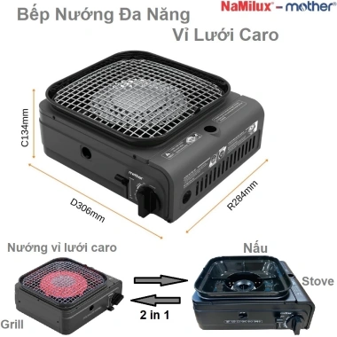 Bếp nướng nấu đa năng Namilux GS EVS - Tiết kiệm năng lượng, Giá chỉ 660k giảm mạnh