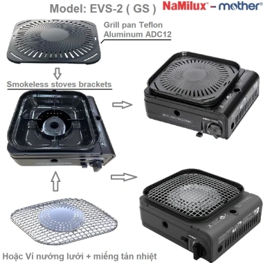 Bếp nướng nấu đa năng Namilux GS EVS - Tiết kiệm năng lượng, Giá chỉ 660k giảm mạnh