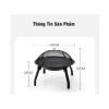 Bếp nướng than hoa 3 trong 1 gấp gọn - Than tre, dùng trong nhà & dã ngoại, 719.000₫