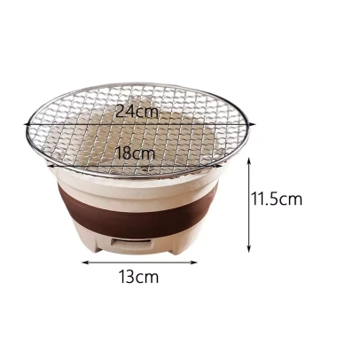 Bếp than đất sét đa năng, đốt dễ, thông gió tháo rời - Dã ngoại giá 249.700₫