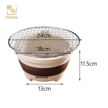 Bếp than di động đa năng Đất sét, Ấm trà, Giá đỡ BBQ - Phù hợp du lịch, cắm trại, sân sau, gia đình 2 Bếp than di động đa năng Đất sét, Ấm trà, Giá đỡ BBQ - Phù hợp du lịch, cắm trại, sân sau, gia đình 2