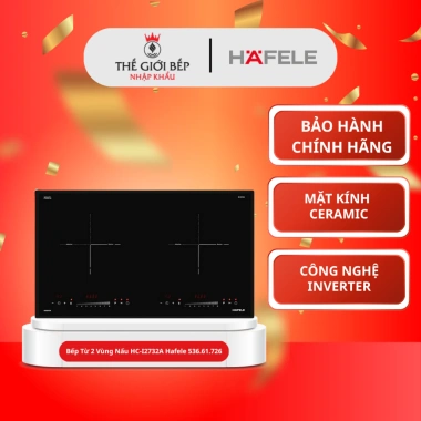 Bếp từ 2 vùng nấu HC-I2.732A Hafele 4.400W - Cảm ứng, đa tiện ích, giá ưu đãi 9.344.500₫