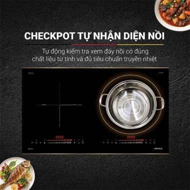 Bếp từ 2 vùng nấu HC-I73.242B Hafele - Mặt kính Schott Ceran, tặng bộ nồi chảo 5 Bếp từ 2 vùng nấu HC-I73.242B Hafele - Mặt kính Schott Ceran, tặng bộ nồi chảo 5