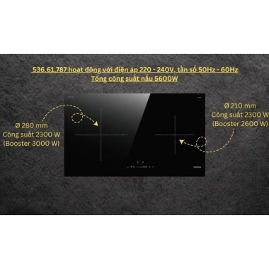 Bếp từ 2 vùng nấu HC-I752B Hafele 9 mức gia nhiệt - Tích hợp đa chức năng, giá ưu đãi 24.664.000₫ 3