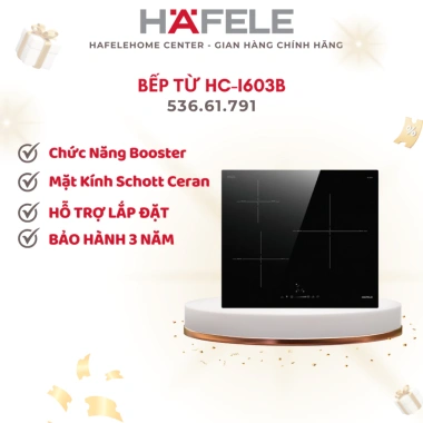 Bếp từ 3 vùng nấu HC-I603B Hafele - Tiết kiệm điện, an toàn, giá chỉ 12.782.640 VND