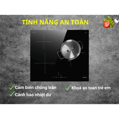 Bếp từ 3 vùng nấu HC-I603B Hafele - Tiết kiệm điện, an toàn, giá chỉ 12.782.640 VND