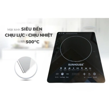 Bếp Từ Cảm Ứng SUN HOUSE 2.200W Hồng Ngoại kèm Nồi Sunhouse Pro Giá 369.000 VND 6