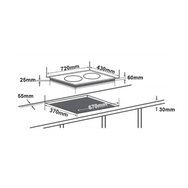 Bếp Từ Chefs EH-DIH336 9 mức công suất, mặt kính Schott Ceran - Giá chỉ 10tr
