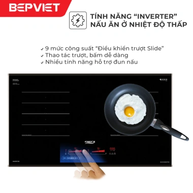 Bếp từ Chefs EH-DIH888 PRO nhập Đức, inverter tiết kiệm, lắp đặt 0đ HN-HCM, 15.88 tr 5