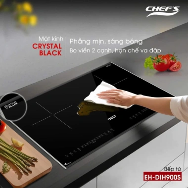 Bếp từ Chefs EH-DIH900S Inverter tiết kiệm, nấu nhanh, tặng bộ nồi Dann, bảo hành tại nhà 5