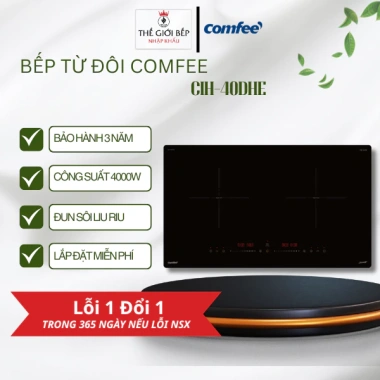 Bếp từ đôi âm Comfee CIH-40DHE 4.000W Mặt kính chịu nhiệt, cảm ứng, 5,31tr 10