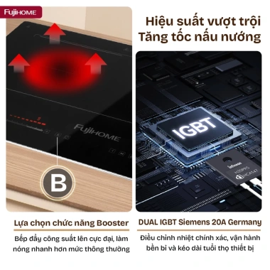 Bếp Từ Đôi Fujihome IC2.622 - Sức Mạnh Đỉnh Cao, Công Nghệ Toàn Diện, Giá Ưu Đãi 4.187.000 VND