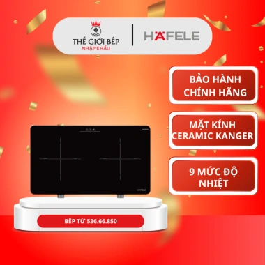 Bếp từ đôi Hafele HS-I5.521FG - Cảm ứng nhạy, tiết kiệm điện, giá 3.9 triệu