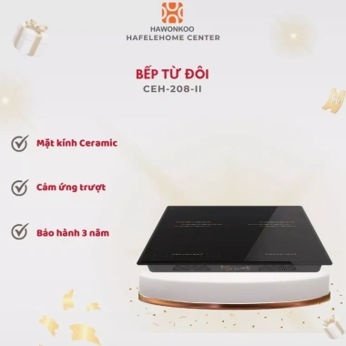 Bếp từ đôi Hawonkoo CEH-208-II - Nấu nhanh, ít hao điện, an toàn, giảm 20% chỉ 12,990,000₫