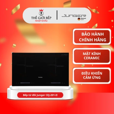 Bếp từ đôi Junger CEJ-201-II – Công suất mạnh, cảm ứng, tự ngắt quá tải, giảm 23%