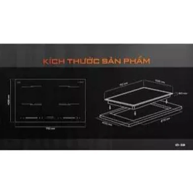 Bếp từ đôi Junger ID-39 - Công suất mạnh, tiết kiệm điện, chỉ 27.99 triệu 3
