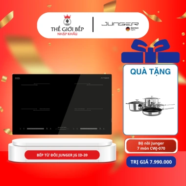 Bếp từ đôi Junger ID-39 - Lắp âm tiết kiệm diện tích, tăng thẩm mỹ, giá 27,99 triệu Bếp từ đôi Junger ID-39 - Lắp âm tiết kiệm diện tích, tăng thẩm mỹ, giá 27,99 triệu