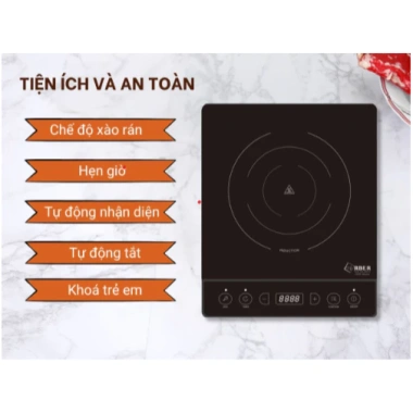 Bếp từ đơn ARBER AB-302A công nghệ Đức, mặt kính chịu nhiệt, đun nấu dễ dàng, giá chỉ 792k