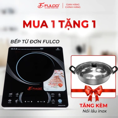 Bếp từ đơn FULCO FC99 2.200W, nút bấm điện tử, bảo hành 12 tháng, tặng nồi lẩu inox - Giá chỉ 1.399.000đ