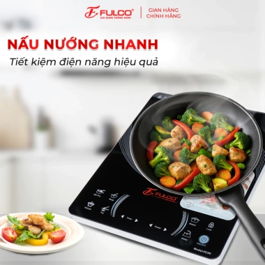 Bếp từ đơn FULCO FC99 2.200W, nút bấm điện tử, bảo hành 12 tháng, tặng nồi lẩu inox - Giá chỉ 1.399.000đ