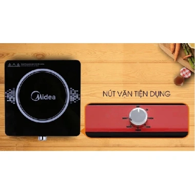 Bếp Từ Đơn Mini Midea MI-K1.917EF 2.016DA 2.120DD - Tặng Nồi Lẩu Inox, Bảo Hành 12 Tháng Chính Hãng