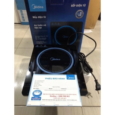 Bếp Từ Đơn Mini Midea MI-K1.917EF 2.016DA 2.120DD - Tặng Nồi Lẩu Inox, Bảo Hành 12 Tháng Chính Hãng