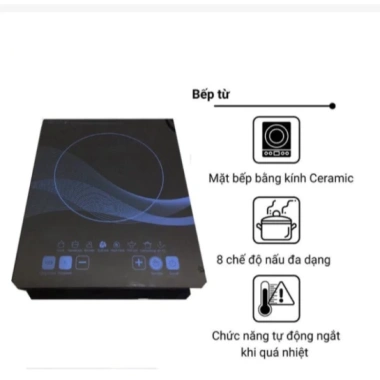 Bếp từ đơn PL 2.200W cảm ứng mặt kính, tặng kèm nồi lẩu - Giá chỉ 298.000₫ 5