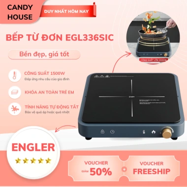 Bếp Từ Engler EL36 2.000W - Dẫn Nhiệt Nhanh, Nhiệt Đều, 10 Chế Độ, Giá 1.010.000₫