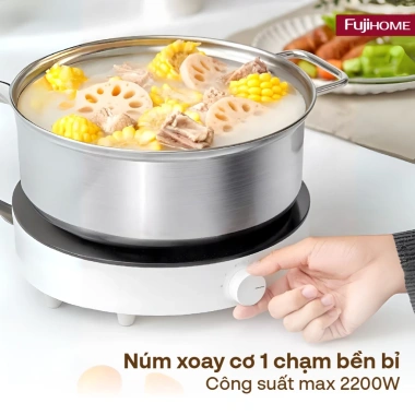 Bếp từ FUJIHOME IC H02 2.200W đơn tròn nhập khẩu, đa năng, giảm giá 860k