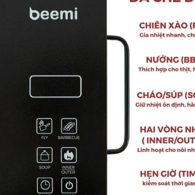 Bếp Từ Hồng Ngoại Beemi 3.500W Không Kén Nồi - Đa chế độ, tiết kiệm điện, 399.000đ 4