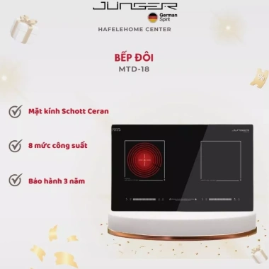 Bếp từ hồng ngoại Junger MTD-18 - Nấu nhanh, tiết kiệm điện, giá 29,9 triệu
