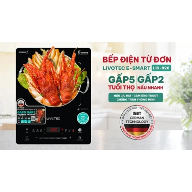 Bếp từ Livotec E smart LIS 826 - Cảm ứng trượt IGBT, BH 24 tháng, Giao sau Tết, Giá 1.904.000 VND 3