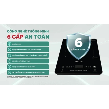 Bếp từ Livotec E smart LIS 826 - Cảm ứng trượt IGBT, BH 24 tháng, Giao sau Tết, Giá 1.904.000 VND 4
