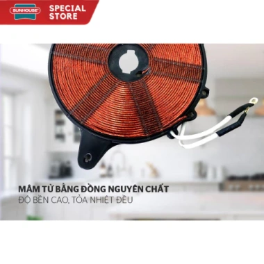 Bếp Từ SUN HOUSE Cao Cấp 2.200W - Cảm ứng Thế hệ mới, Giá chỉ 99.000₫