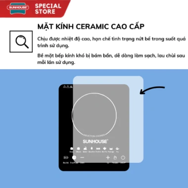 Bếp Từ SUN HOUSE Cao Cấp 2.200W - Cảm ứng Thế hệ mới, Giá chỉ 99.000₫ 7 Bếp Từ SUN HOUSE Cao Cấp 2.200W - Cảm ứng Thế hệ mới, Giá chỉ 99.000₫ 7