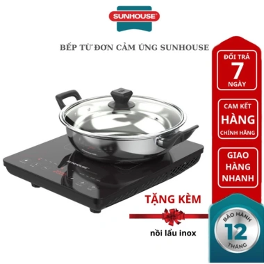 Bếp Từ Sunhouse 2.200W giảm giá 389.000 VND, cảm ứng nhanh, mặt kính cường lực, tiết kiệm năng lượng 2 Bếp Từ Sunhouse 2.200W giảm giá 389.000 VND, cảm ứng nhanh, mặt kính cường lực, tiết kiệm năng lượng 2