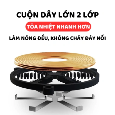 Bếp từ và hồng ngoại SUNHOUSE 2.200W - Nhanh mạnh, tiết kiệm thời gian, tặng nồi, giá chỉ 369.000₫ 8