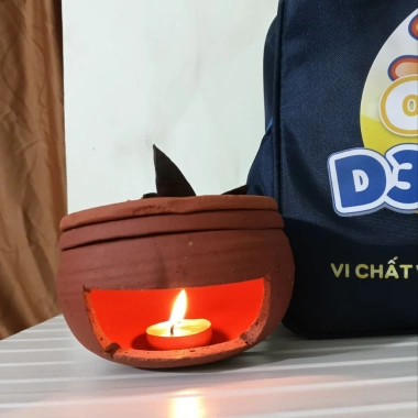 Bếp xông thảo mộc kèm nến, đá thanh tẩy, bồ kết, vỏ bưởi khô – Chỉ 18.000đ