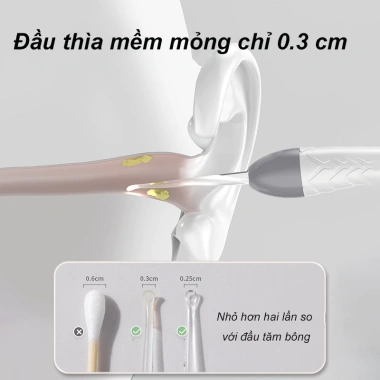 Berma Baby Dụng Cụ Vệ Sinh Tai Silicon Mềm Đèn LED An Toàn Không Đau Dễ Dùng 57.330₫ 5