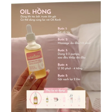 [BEST SELLER] Dầu OIL HỒNG Ủ Tóc Rosemary - Dưỡng Da Đầu Dầu, Kích Mọc, Dày Chân Tóc, Giảm Gãy Rụng - 79.000đ 8