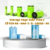 Beston Pin sạc TypeC 1.5V - Đa dạng D, C, AA, AAA, 18.650, 9V, giảm còn 125k