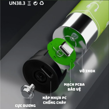 Beston Pin sạc TypeC 1.5V - Đa dạng D, C, AA, AAA, 18.650, 9V, giảm còn 125k 7