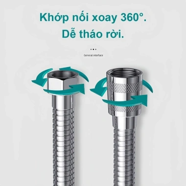 BESTPOOL Bộ Vòi Xịt Vệ Sinh Inox Bền Bỉ, Vòi Xịt Bồn Cầu Kèm Dây, Cài Xịt