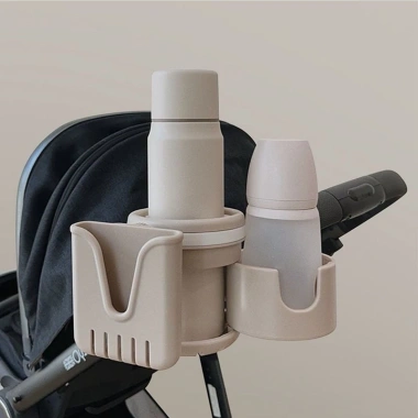 BESUPER Giá đỡ cốc 3 trong 1 cho xe đẩy, điện thoại, cốc sữa, tiện du lịch